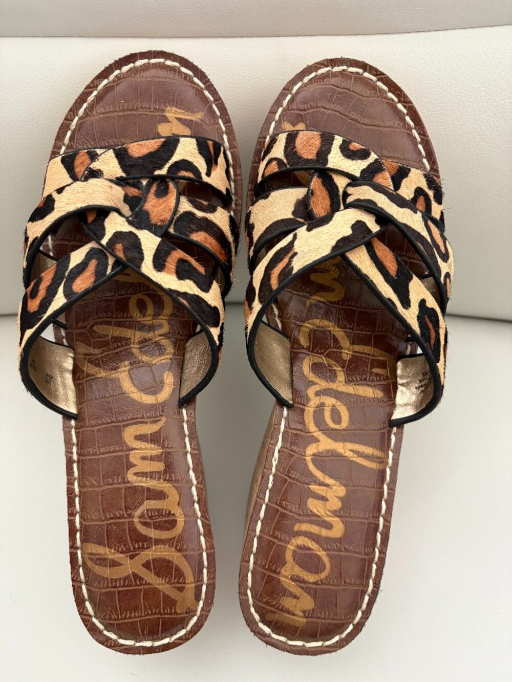 Sam Edelman Sandals Size 8M Cork Wedge Platform